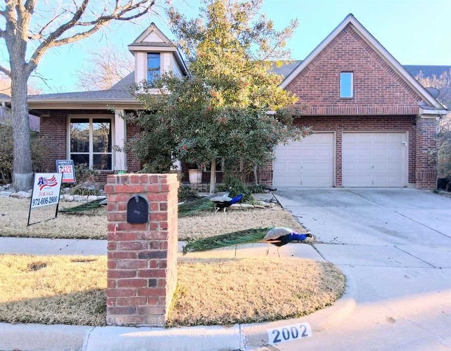 Charming 4-bedroom, 2-bath home located in the heart of Fort Worth, offering comfort, style, and recent updates throughout. The kitchen features leathered quartzite countertops, a Kohler farmhouse sink, Delta faucet, porcelain backsplash, under-cabinet lighting, stainless steel appliances, and a breakfast bar open to the dining area—perfect for everyday living and entertaining.
The primary suite offers a beautifully updated bath with a tiled shower, custom cabinetry, leathered quartzite countertops, framed mirrors, updated vanity lighting, and porcelain tile flooring extending through the bath, closet, and toilet room. Additional interior highlights include hand-scraped real hardwood floors, custom chandeliers in the entry, wine room, and living area, custom window treatments, and updated paint throughout.
Major system upgrades include a top-of-the-line, recently updated heating and air conditioning system, providing enhanced efficiency and year-round comfort. Additional recent updates include vinyl windows, roof, gutters, and drip edge.
Exterior features include a large custom brick front porch with a wall fountain, a lighted porte-cochere, sprinkler system, and beautifully landscaped grounds. The backyard retreat features flagstone walkways, accent lighting, lush landscaping, and a wall fountain—ideal for relaxing or entertaining.
Additional features include a rear door with glass and wiring for a Level 2 electric vehicle charger. The neighborhood is also known for its beautiful peacocks that roam the area, adding a unique and charming touch to daily life. Conveniently located near shopping, parks, and schools. Don’t miss the opportunity to make this well-maintained home yours.