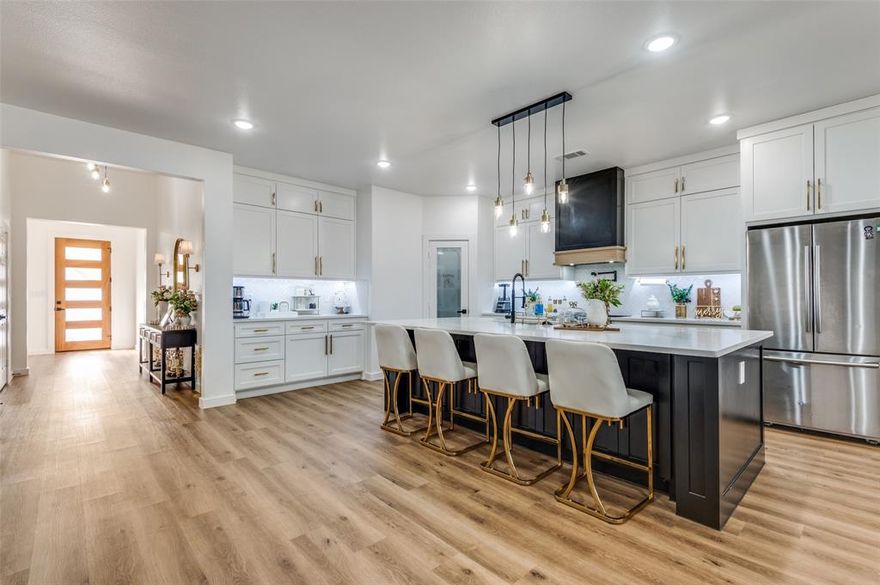 Are you looking for your Dream home? This is it, come and live in beautiful Greenville TX! Move-in ready! This gorgeous new construction home sits on .82 acre, with no HOA, giving you peaceful country living and luxury at the same time, must see! Quick 10 min drive to dining, shopping, Lake Tawakoni, downtown Greenville to enjoy this beautiful lifestyle that is waiting for you. Convenient access to Highways 34 and 276 makes commuting simple and efficient. Step inside to an inviting open floor plan featuring 4 BEDROOMS, 2 FULL BATHROOMS and 2 car garage! One bedroom could be your home office or your gym. The home is filled with upgraded pristine finishes, including quartz countertops, stainless steel appliances, wood flooring, a pot filler, and barn accents that add charm and luxury at the same time. Enter to the master suite where you can relax and enjoy, the luxurious master bathroom featuring a huge walk in shower, freestanding garden tub, beautiful vanity with lots of drawers, and a large walk in closet for all your items. The laundry is very ample. You will be delighted also with the luxurious kitchen that offers everything! A huge top of the line island, bold wood flooring, classical herringbone backsplash, stylish, functional, ready to enjoy cooking for your family. Don’t miss out your chance to own this gorgeous new construction home that was designed with the best materials. In the outside yard where the adventure begins, lots of trees and open grassy areas create the ideal setting for everything from backyard games to peaceful retreats in nature. The house has everything ready for an RV, including electricity, water, and drainage. Trees are perfectly located to install a hammock. Get ready to enjoy your property gathering with family and friends. For garden enthusiasts this is the perfect home to create your own garden ideas. Must see! Contact agent to schedule your showing today. This home is waiting for you! Send your best offer today!