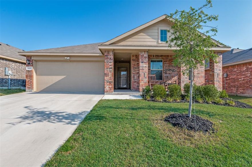 Welcome to your new home in the desirable Liberty Trails subdivision in award winning Northwest ISD Justin, Texas! This charming 3-bedroom, 2-bath residence offers a perfect blend of comfort and functionality. The open floor plan features a spacious living area that’s ideal for relaxing and entertaining. The well-equipped kitchen includes modern appliances, ample cabinet space, and a convenient breakfast bar.

The primary suite provides a private retreat with a generous walk-in closet and an ensuite bathroom. Two additional bedrooms and a second full bath make this home perfect for families, guests, or a home office. Step outside to a lovely backyard, perfect for outdoor activities and gatherings.

LOW ENERGY BILLS due to the solar panels that convey with the home and are paid in full at closing!  Home includes the tvs that are in the two front bedrooms, washer & dryer in laundry room and all window treatments.  Located in the friendly Liberty Trails community, this home offers easy access to local schools, parks, shopping, and major highways, making it an excellent choice for those seeking convenience and a welcoming neighborhood. Don’t miss the opportunity to own this wonderful home!