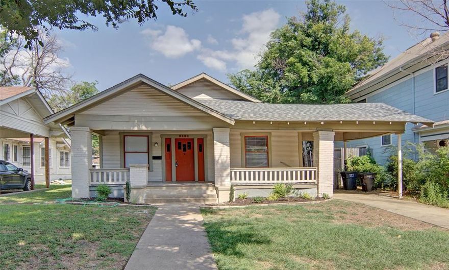 Historic charm meets income potential in the heart of Fort Worth’s award-winning Fairmount Historic District (2021 Neighborhoods USA Neighborhood of the Year). Surrounded by colorful historic homes, this gem features coffered ceilings, a gas fireplace with built-ins, gas stove, dishwasher, and a spacious front porch with a vintage door knocker.

Behind the main home, a two-story building offers fully functional income-producing apartments, previously generating approx. $1,000 per month per unit. Just 2 miles from Downtown Fort Worth and minutes to dining, entertainment, and charming antique shops. Optional Neighborhood Association membership available. Live beautifully while earning income!