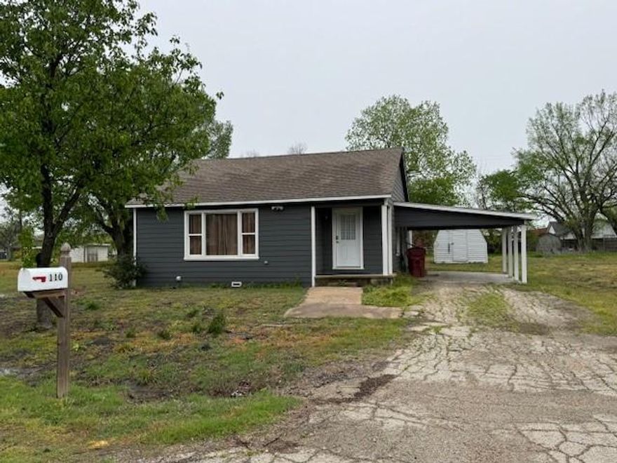 This is a charming 2 bedroom, 2 bath home located in the heart of Celeste right off Highway 69. This property features new flooring throughout and appliances include fridge, dishwasher, microwave and electric range. There is also a 3rd room off the living room that could be used as an additional bedroom, office space, or more! Plenty of closet and storage space through and a covered carport for parking. Landlord will maintain yard. Tenant will be responsible for reimbursing Landlord for all utility bills each month.