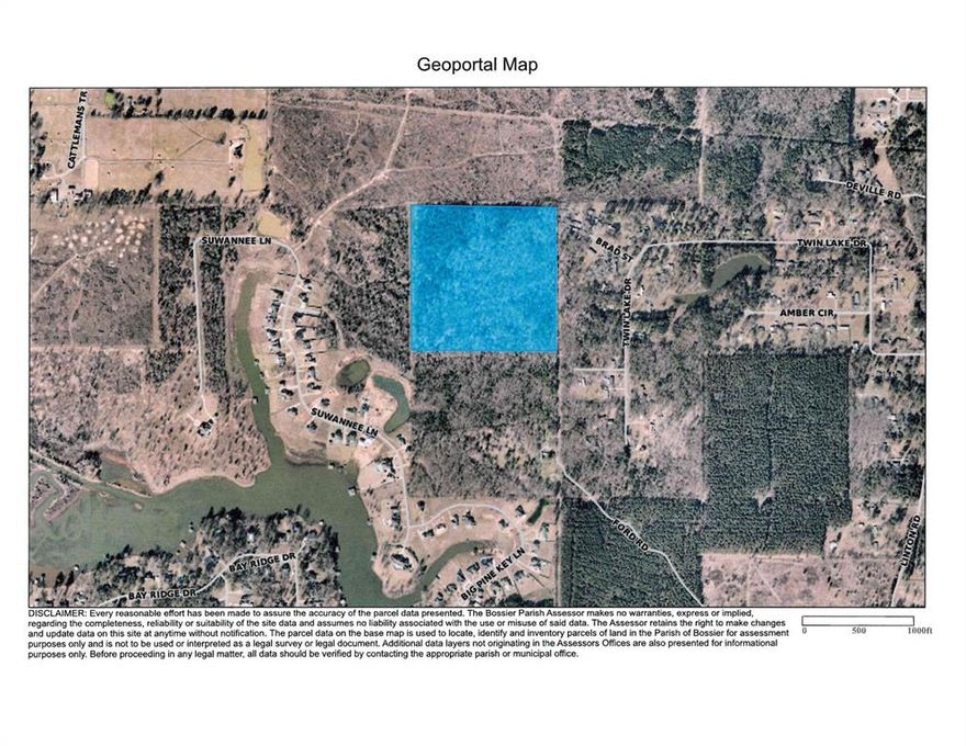 Prime Residential development, 40 Acres of land in Benton. Conveniently proximity to Cypress Lake.
