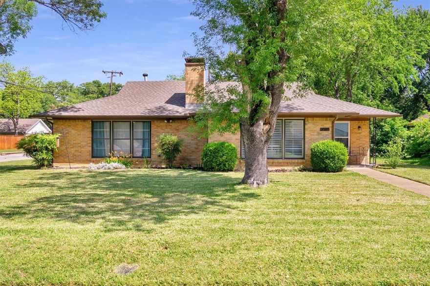 Tucked into one of Farmers Branch’s most welcoming pockets, this irresistibly charming 3-bedroom, 2-bath home blends everyday comfort with thoughtful updates and a true sense of community. Just a short stroll to highly rated Janie Stark Elementary, nearby parks, and convenient grocery shopping, the location makes daily life feel easy and connected.

Inside, you’ll find a home that has been lovingly maintained and smartly improved. Foam insulation keeps energy bills refreshingly low, while recent updates offer peace of mind: kitchen faucet, disposal, and dishwasher all replaced in 2025; water heater and ceiling fans in 2024; and roof and gutters in 2022. The foundation comes with a transferable warranty, adding an extra layer of confidence.

Step outside and the magic continues. A very large backyard bursts with established perennials, creating a colorful, ever-changing retreat perfect for relaxing or entertaining. The full sprinkler system keeps everything lush with minimal effort. A detached garage, accessed from a side street, provides added privacy along with valuable extra storage space.

Beyond the property, enjoy all that Farmers Branch is known for—vibrant parks, a top-notch recreation center, and a growing collection of local restaurants that give the area its flavor and charm. Friendly neighbors and a strong sense of community make this more than just a house—it’s a place to truly feel at home.