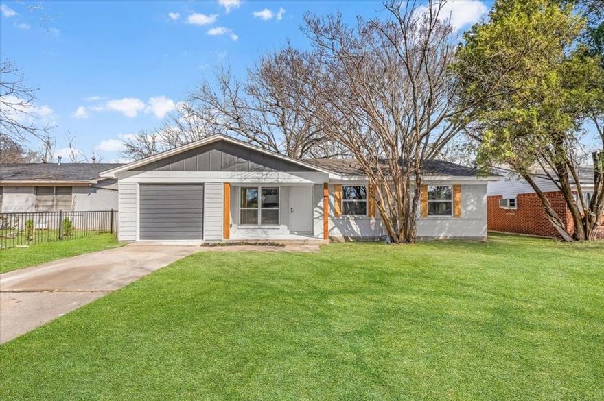 Fully renovated and move-in ready! This beautifully updated 4-bedroom, 2-bath home offers modern finishes, a functional layout, and great curb appeal. Step inside to find fresh interior and exterior paint, updated flooring throughout, and a bright, open living space perfect for entertaining.

The kitchen has been thoughtfully refreshed with stylish finishes and plenty of cabinet space, flowing seamlessly into the dining and living areas. Both bathrooms have been updated with contemporary fixtures and a clean, modern design.

Spacious bedrooms provide flexibility for family, guests, or a home office. The attached garage and extended driveway offer ample parking and storage. Situated on a generous lot with mature trees, this home blends comfort, style, and convenience.

Don’t miss your opportunity to own a fully remodeled home at an incredible value — schedule your showing today!