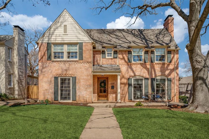 This beautiful Lakewood home has been thoughtfully expanded and updated, offering a blend of classic charm and modern amenities. As you enter the home, you'll be greeted by a large formal living room with a cozy fireplace, creating a welcoming ambiance. The spacious dining room leads into the updated kitchen, which boasts a Quartz island, sleek cabinetry, and high-end stainless steel appliances, including a SubZero fridge and a Wolf double range. The kitchen opens to the family room, complete with built-ins and a wet bar, with a full-sized SubZero wine fridge. French doors from the family room lead directly to the inviting backyard pool area.

Adjacent to the family room is a charming breakfast room with views of the backyard, perfect for casual meals. The downstairs also features an additional bedroom with access to a full bath nearby, that is currently being used as an office. Additionally, there is a large mudroom with access to a turfed dog run and an attached, two-car garage with an epoxy-coated floor.
The first floor is equipped with a well-appointed laundry room, complete with a sink, second fridge, and a dog shower, making life more convenient.

Upstairs, you'll find four bedrooms, including a spacious primary suite with dual sinks, a shower-tub combo, and two walk-in closets. The primary suite also has direct access to a large room that is multi functional and is currently being used as a playroom. Upstairs additionally provides three secondary bedrooms and one secondary bathroom.

The backyard is a true retreat, featuring a covered patio, built-in grill, fire pit, Green Egg and a stunning pool and spa, complemented by outdoor speakers, perfect for entertaining or relaxing. The home is a seamless blend of old world charm and updated functionality for comfortable living in this deep Lakewood location.