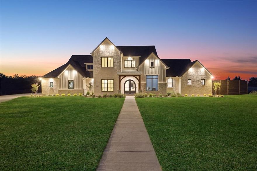 Welcome to this exquisite custom home located in the prestigious gated community of Azalea Hollow in Midlothian. Thoughtfully designed with timeless elegance and everyday functionality in mind, this home offers over 3,500 square feet of luxurious living space on over 1.5 acres, blending refined craftsmanship with comfort.

Step through the impressive foyer into an expansive open layout that features a grand great room with vaulted ceilings and a beautiful gas-log fireplace, flowing seamlessly into a gourmet kitchen complete with an oversized island, walk-in pantry, and breakfast nook bathed in natural light. The formal dining room offers additional space for hosting.

The private primary suite is a true retreat with a spacious layout, spa-inspired bath, oversized walk-in shower, and dual vanities. A generously sized his and hers walk-in closets with built-in storage completes the suite.

The layout includes three additional bedrooms, each with ensuite or nearby baths and walk-in closets, ideal for guests or multi-generational living. A private study, oversized utility room, and powder bath add to the convenience and thoughtful planning throughout the home.

The game room and flex space offer opportunities for entertainment, fitness, or additional living needs. A large covered patio invites seamless indoor-outdoor living, with ample space for relaxing or hosting gatherings.

The home includes an oversized two-car garage, and a third attached full one car garage that has split unit AC so can be used as hobby garage space large enough for a full sized car with additional storage and drop zone access for practical organization. The home also boast a whole home generator and under-roof space on the second floor to add a 4th bedroom.

Situated on a spacious lot within a highly sought-after community, this property combines privacy, beauty, and convenience. This home is not just a place to live, but a lifestyle to enjoy.