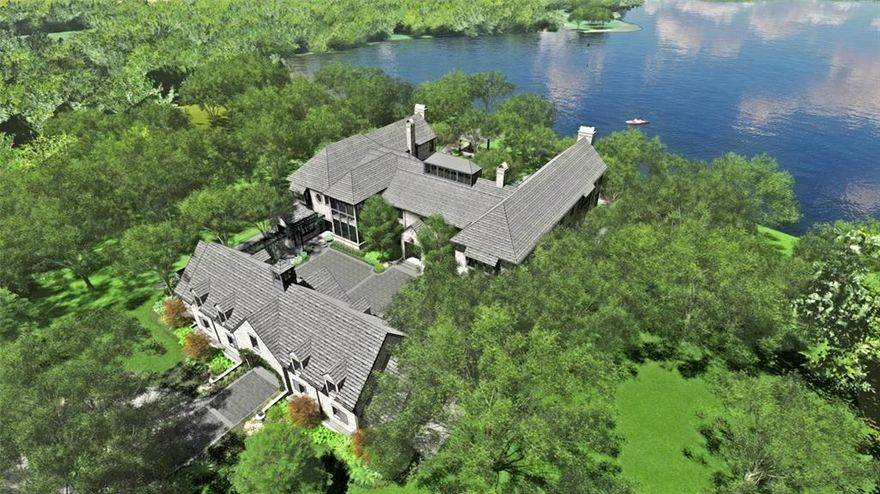 Poised on approximately 1.06 acres at the end of a private cul-de-sac in the exclusive Long Cove community on Cedar Creek Lake, this new-construction waterfront estate redefines lakeside luxury. Scheduled for completion in Summer 2026, it is the vision of architect Christy Blumenfeld, builder William Palmer, interior designer Michelle Nussbaumer, and landscape architect Lance Dickinson of DDLA Design—renowned for creating timeless, design-driven retreats.

A grand stone façade and layered landscaping set an unforgettable tone, welcoming you into a thoughtfully designed multigenerational retreat with sweeping open-water views from nearly every room. The main residence, approximately 14,030 square feet across three levels with elevator access, features a dramatic great room with vaulted ceilings, exposed beams, a grand fireplace, and walls of glass that open to expansive terraces and covered outdoor living with a fireplace and remote screens. The gourmet kitchen, outfitted with Wolf appliances, generous prep space, and open sightlines, is ideal for effortless entertaining.

Five private bedroom suites and two custom bunk rooms comfortably accommodate up to twenty guests, complemented by custom hardwood floors, refined detailing, and warm natural materials throughout. A 1,682-square-foot carriage house offers three bedrooms, three baths, and additional bunk space—perfect for guests or extended stays.

Outdoors, enjoy a resort-style pool and spa overlooking the lake, multiple terraces for sun or shade, and a private two-slip boat dock. Two, two-car garages with a porte cochere and a 15-zone Daikin VRV HVAC system ensure comfort and efficiency. Crafted with stone construction and a slate roof, this estate is a true legacy retreat designed for generations to gather on the serene shores of Cedar Creek Lake.
