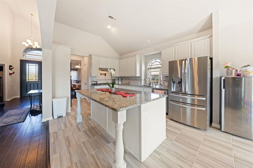 Welcome to 264 Northstar, perfectly positioned in one of Waxahachie’s most desirable areas with the comfort, convenience, and community connection buyers are looking for. This 3,327-square-foot, 4-bedroom, 4-bathroom home offers an ideal blend of style, space, and location. Just minutes from local schools, shopping, and dining, it provides the ease of modern living without sacrificing the peace of a quiet neighborhood. The home’s timeless brick exterior and inviting curb appeal set the tone for what’s inside—a spacious open-concept layout filled with natural light and thoughtful design. The large kitchen features a butler’s pantry, a luxury island, and generous counter space, making it the perfect gathering spot for family and friends. The living room centers around a cozy fireplace, creating a welcoming atmosphere for both daily life and entertaining. The floor plan also includes a dedicated office and a fully equipped media room, offering flexibility for work and recreation. The primary suite is a relaxing retreat with new carpet, a spa-inspired bath, and a large walk-in closet, while each secondary bedroom provides comfort and privacy for family or guests. A Dupure whole house water filtration system adds an extra touch of everyday quality. The backyard offers space to unwind, backing up to the alley for added privacy. With its excellent location, versatile design, and nearly 3,400 square feet of living space, 264 Northstar delivers the perfect balance of convenience, character, and community—everything that makes Waxahachie a place people love to call home.