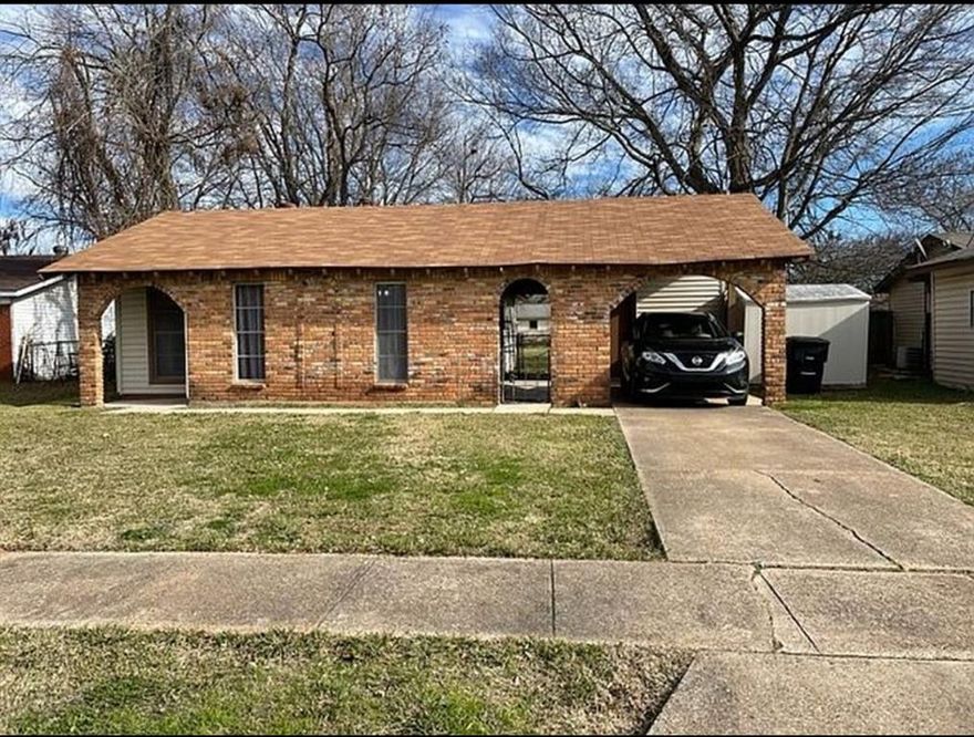This is an incredible opportunity to have a home in Bossier City, budget friendly, incredible condition with new flooring and paint throughout! This home features 3 bedrooms, 1 bath, a spacious living room with french doors leading to the carport and large backyard! The laundry has its on room in the carport and an additional storage shed that remains! New roof and water heater in the last 5-6 years! Refrigerator remains! Call me or your favorite agent today to view this hidden gem in the heart of Bossier City close all shopping, dining, schools, hospitals and so much more!