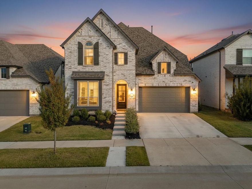 Welcome to this thoughtfully designed Highland Home, Cambridge Floorplan. Packed with high-end features and exceptional upgrades, offering both luxury and everyday functionality. From the moment you enter, you'll appreciate the abundance of storage, including multiple coat and linen closets and an oversized attic enhanced with 12+ inches of insulation for energy efficiency. The heart of the home is the gourmet kitchen, featuring double ovens, a 5-burner gas stove, an upgraded Bosch dishwasher, and a wine bar with built-in fridge—perfect for entertaining or hosting holiday meals.

Step outside to your own private retreat with a 20x20 concrete patio, complete with a built-in outdoor grill—ideal for weekend gatherings or relaxed evenings under the stars. The entertainment continues indoors with a dedicated movie room, complete with a projector and surround speaker system, creating an immersive at-home cinema experience. A whole-home water filtration system adds comfort and peace of mind to daily living.

Located in a sought-after Argyle community, residents enjoy access to a wide array of neighborhood amenities, including community pools, trails, parks, playgrounds, and clubhouse facilities. The home is just minutes from Harvest Town Center, Downtown Argyle, and Roanoke's Oak Street, known for its boutique shops, restaurants, and local charm. Outdoor lovers will enjoy proximity to Lake Grapevine, Argyle Trails, and several nearby golf courses. With top-tier amenities, versatile living spaces, and unbeatable location, 2312 Plover Lane delivers a perfect blend of comfort, style, and lifestyle convenience.