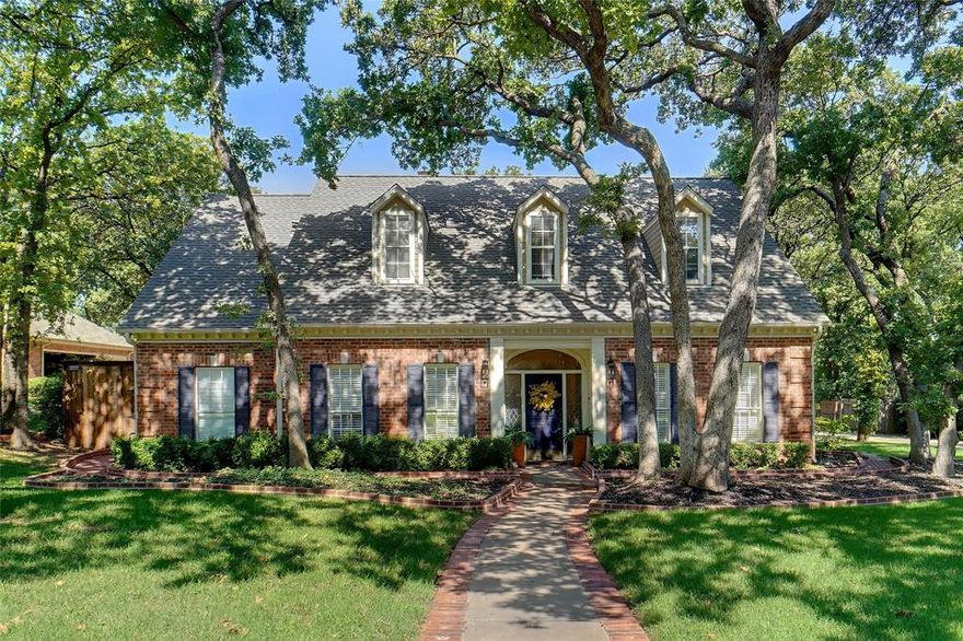 The sellers have been very busy updating this home! Windows, kitchen, and much MORE! Come see this beautiful home with a neutral facelift! Nestled in the highly sought-after Forrestridge Estates, this stunning two-story home offers refined living with a balance of comfort and luxury. The property boasts 4 spacious bedrooms, 3.5 well-appointed baths, and a 3-car garage complete with a convenient built-in sink. Hardwood flooring provides warmth throughout the home, seamlessly connecting its thoughtful design, while the three separate living areas allow for ultimate versatility.
The kitchen serves as the heart of the home, featuring granite and butcher clock countertops, stainless steel appliances, a double oven, and ample cabinets for storage. The primary suite is highlighted by California closets and a luxurious bathroom adorned with travertine floors and a travertine-lined shower. 
Step outside to your own private oasis, where an outdoor pergola frames a custom kitchen and cozy fireplace. This incredible space overlooks an in-ground gunite pool and spa combo, making it the ideal spot for entertaining or unwinding. Established large trees enhance the energy efficiency and help reduce heating and cooling costs. Located near Eureka 2 Park, with convenient access to shopping at Denton Crossing and I-35, this home truly combines elegance, functionality, and an unbeatable location. Don't miss the opportunity to make this exceptional property your dream home.