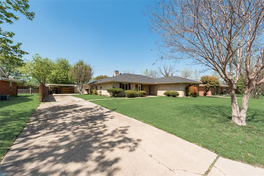 Discover the charm of small-town living with this beautifully renovated ranch-style home that blends modern updates with timeless appeal. Enjoy this spacious open-concept living on a generous 0.26-acre lot, ideal for families or those who love to entertain. Step inside to an inviting open floor plan where natural light floods the main areas. The heart of the home is the updated kitchen, featuring sleek granite countertops, a stylish tile backsplash, and brand-new light fixtures that add a contemporary touch. Fresh ceramic tile flooring extends through the kitchen, utility room, dining area, and entry, providing both durability and elegance, while plush carpet in the bedrooms ensures comfort. The exterior shines with classic brick construction and a brand-new roof for peace of mind. Outside, the backyard beckons for gatherings, barbecues, or simply relaxing. With an attached garage and carport offering two parking spaces, convenience is key. Nestled in downtown Sanger this home combines the serenity of small-town charm with easy access to big-city opportunities in nearby Denton and Dallas. Enjoy proximity to Lake Ray Roberts for outdoor adventures, top-rated schools, and local amenities, all while residing in a growing area known for its family-friendly vibe.

Seller Financing and Lease With Option To Purchase are available.