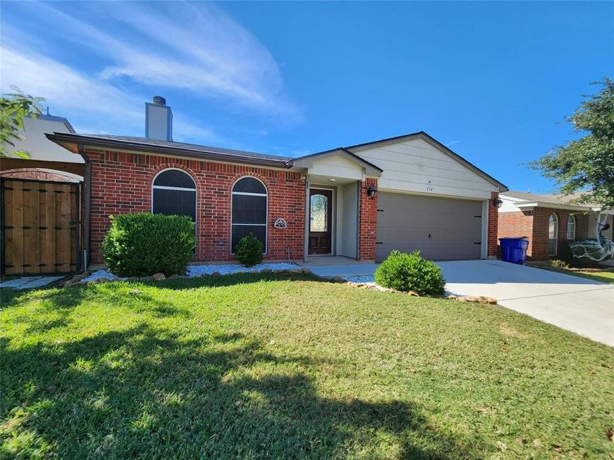 Mansfield ISD.  Great location.  Near downtown Mansfield.  3 beds 2 baths.   Renovated 2 full baths.  Cozy fireplace.  Open floorplan .  Easy to care  flooring.   Nestled in a Quiet neighborhood.  Private backyard for kids and family time.  Great space for relaxing outdoors. easy to maintain landscaping .  This is the kind of school district residents move to Mansfield for.  This is the kind of neighborhood people live in for a long time.  Move in for 1 year or multiple years.  Landlords are easy to work with and will make some accommodations.  2 bedrooms will be repainted.