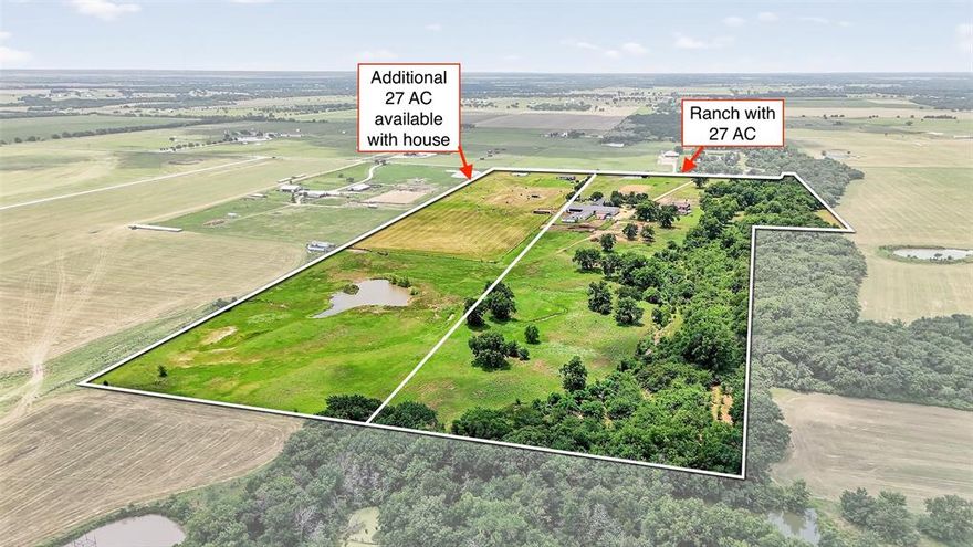 HERE IT IS! Turnkey horse property on approx. 27 acres located in Collinsville, TX, in the heart of Horse Country USA. This professionally maintained equestrian estate offers multiple homes, extensive horse facilities, and a private, functional layout ideal for any horse operation. The main home is 3,967 square feet and was fully remodeled six years ago, with additional updates in 2024 including new windows and roof. The residence includes 3 bedrooms, 3 full bathrooms, a half bath, an updated kitchen, spacious living areas, and a large backyard with pool, patio, and separate pool house with a full bath and living area. Horse facilities include a 70x120 covered riding arena, LARGE outdoor arena, and two barns offering a total of 24 stalls. The show barn features 14 stalls, 2 tack rooms, and an office. The mare barn offers 11 stalls with 5 turnouts. The property also includes a 38x60 shop, 12x38 hay storage, multiple paddocks, fenced and cross-fenced pastures, and ample trailer parking. Three ponds, gated entrances, and well-planned infrastructure make this a fully operational property. Additional living spaces include an updated apartment attached to the barn, and an optional tiny home that can be for purchase for expanded living or guest accommodations. This rare offering provides a complete setup for horses, ranch operations, and multi-generational or staff housing. Located in a peaceful and highly sought-after area with easy access to major equine facilities, this property is ready for immediate use and future expansion. Seller would split up and divide. See MLS # 21155487 for this property with 55.34 ac and another additional house. EXCLUDES Pool table light in Game room, Shelves in Living Room, portable pool vacuum, dog kennel by chicken house, Tiny house - will price tiny house