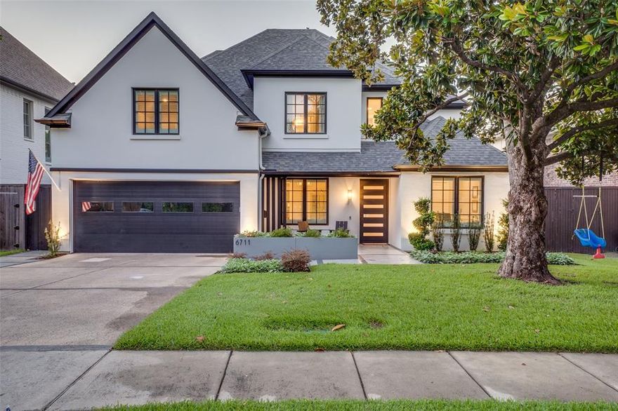 Two time award- winning 5 bed, 4 bath home in Lakewood proper. With a spacious and modern living space, it offers a comfortable lifestyle. Recently underwent an extensive exterior remodel, that earned it the prestigious Contractor of the Year Award for the Exterior category by the National Association of The Remodeling Industry. Cameron Daugherty of Silver Star General Contractors and Yates Desygn led the project.
The open concept floorplan highlights a well-appointed kitchen with sleek countertops, ample storage, and top-of-the-line appliances. The large primary bedroom features a luxurious en-suite bathroom with a double vanity, soaking tub, and separate shower. Wood floors sanded and stained in 2021. New tankless water heater installed 2021. 
The backyard features a covered patio with fireplace, outdoor kitchen with a built-in grill and kegerator. Turfed yard with putting green. Pool and spa with Katchakid pool debris cover. 24KW Generac generator.