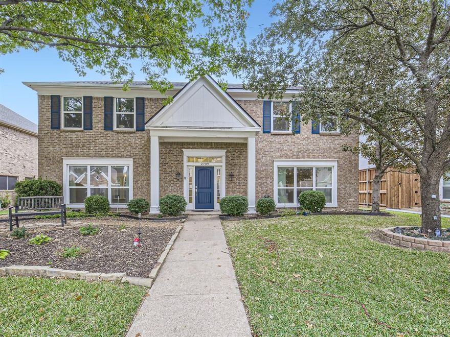 Click the Virtual Tour link to view the 3D walkthrough. Welcome to this lovingly maintained & updated gem in an established neighborhood, where the pride of ownership shines. Recent upgrades include - new roof & solar fans 2023, new upstairs HVAC 2016,  all new windows 2020, new downstairs HVAC 2020, new water heater 2021. The ideal layout features spacious rooms, with 2 dedicated living & dining areas that offer comfort & versatility. The expansive kitchen is a chef's dream, boasting ample cabinet space, granite countertops, stainless steel appliances, & a walk-in pantry. All bedrooms, including a home office that could easily serve as a 4th bedroom, are located upstairs. The primary suite is a true retreat, featuring a private bath with a modern dual vanity, ample storage, a luxurious shower, & a separate tub. Outside, enjoy the large shade trees & a privately fenced backyard with a patio—perfect for entertaining! Nearby enjoy a short walk to the elementary school and city library.