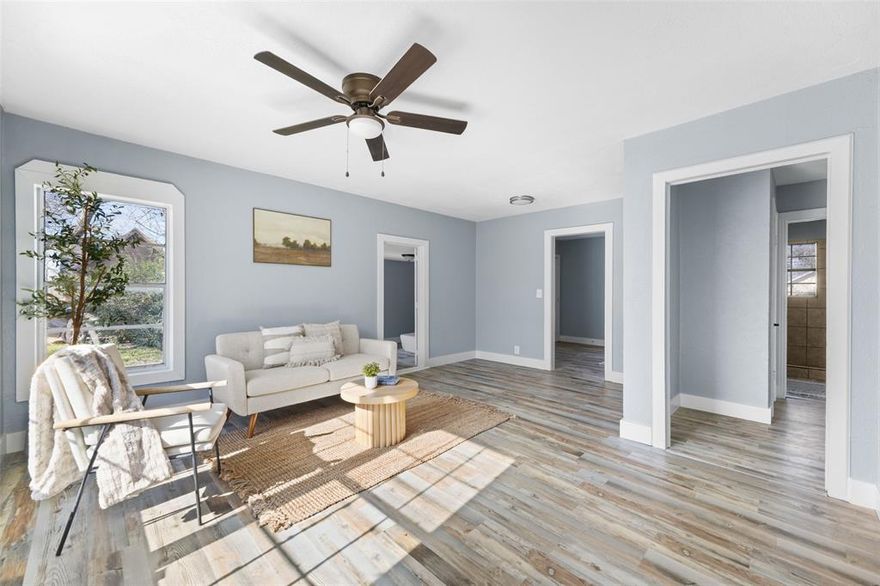 Welcome to 3841 Avenue M in Fort Worth! This 3-bedroom, 1-bath home sits on a spacious corner lot and offers an oversized yard—perfect for a first-time homebuyer looking for room to grow, entertain, or customize their outdoor space. The gated yard provides the opportunity to extend the driveway with access to the backyard, ideal for additional parking, a workshop, or future improvements. Bring your vision and transform this property into your dream home. Conveniently located just a 4-minute drive from Texas Wesleyan University, with easy access to shopping and major highways. Situated on approximately .20 of an acre, this home offers both space and potential in a desirable location. Homes like this don’t last long—schedule your tour today!