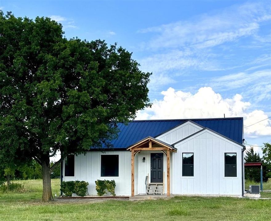 Escape the noise and enjoy true Texas tranquility.
If privacy, peace, and star-filled night skies are on your wish list, this stunning modern farmhouse delivers.

Situated on nearly 3 acres, this adorable 3-bedroom, 2-bath home offers the perfect balance of seclusion and convenience. Recently and thoughtfully updated, the home features a brand-new metal roof, new siding, new kitchen, new flooring, completely renovated bathrooms, a new front porch, and professional landscaping, making it truly move-in ready.

Inside, you’ll find a bright, modern farmhouse aesthetic with functional living spaces ideal for everyday living or weekend entertaining. Outside, the expansive acreage provides endless possibilities. Room to roam, garden, build a shop, or simply enjoy the peaceful surroundings.

Despite the quiet, country setting, you’re just approximately 3 miles from State Highway 380, offering easy access to McKinney, Greenville, and surrounding areas.

? Highlights:
• 3 Bedrooms with 2 Bathrooms
• Nearly 3 Acres of Land
• Modern Farmhouse Style
• Extensive Recent Updates Throughout
• Metal Roof & New Siding
• Updated Kitchen & Bathrooms
• New Flooring & Front Porch
• Professionally Landscaped
• Private, Tranquil Setting with Easy Highway Access

This property offers the charm of country living with the convenience of nearby city amenities, this is your perfect piece of Texas awaits.

Information deemed reliable but not guaranteed. Buyers and buyer’s agents to verify all information. Graphic boundary lines are approximate. Listing agents are owners.
