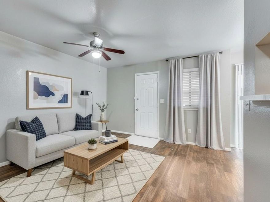 This first-floor, 2-bedroom, 2-bathroom condo features an inviting living room with a fireplace and Includes laundry hook-ups located right off the kitchen for maximum efficiency. Enjoy the ease of single-level living with two bedrooms and two full bathrooms. The condo is conveniently located within walking distance of shopping and restaurants. Whether you are looking for a primary residence or an investment property, this unit is priced to sell and ready for its new owner.