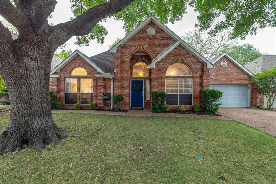 Located in the highly desirable Stonebridge Ranch community of McKinney, this stunning FULLY UPDATED single-story home at 5020 Falcon Hollow Road offers 3 bedrooms, 2 bathrooms, & a private office across 1,698 square feet in a masterfully planned layout. The home features a large living area with beautiful views to the backyard that makes the space light, bright & airy. This home has been updated with wood-looklaminate floors throughout main living areas, new carpet in bedrooms & modern tiling in wet areas.  If you love to cook, you will enjoy a beautifully updated gourmet kitchen with SS appliances, granite countertops and lots of cabinet space! The elegantly updated bathrooms also complement the home's contemporary feel. The owners' suite provides a peaceful retreat as it sits at the rear of home for complete privacy. The adjoining Primary bathroom is spacious & features TWO closets for ample storage, updated dual sinks and cabinets, bluetooth built in speaker, newly renovated standup shower and jetted bathtub for ultimate relaxation. The large backyard provides exceptional privacy with NO NEIGHBORS behind & is enclosed for extra privacy by a board-on-board wood fence. This brick single-detached ranch-style home sits on a 5,663-square-foot lot with mature trees & professional landscaping. As part of Stonebridge Ranch, residents enjoy access to extensive facilities including: Full use of community pools, tennis courts, & playgrounds as well as proximity to walking trails, private lakes, & greenbelt areas. This home is also feeds into the highly coveted Glen Oaks Elementary, Dowell Middle School & McKinney Boyd High School boundaries. It is also minutes away from the gorgeous Stonebridge Golf course and Mckinney's famous Historic Downtown area for your entertainment and dining pleasures. Home is also a stone's throw to Highway 75 & 121 to move through the Dallas Fort-Worth metroplex with ease! Come take a look at this magnificent home, we know you will fall in love!