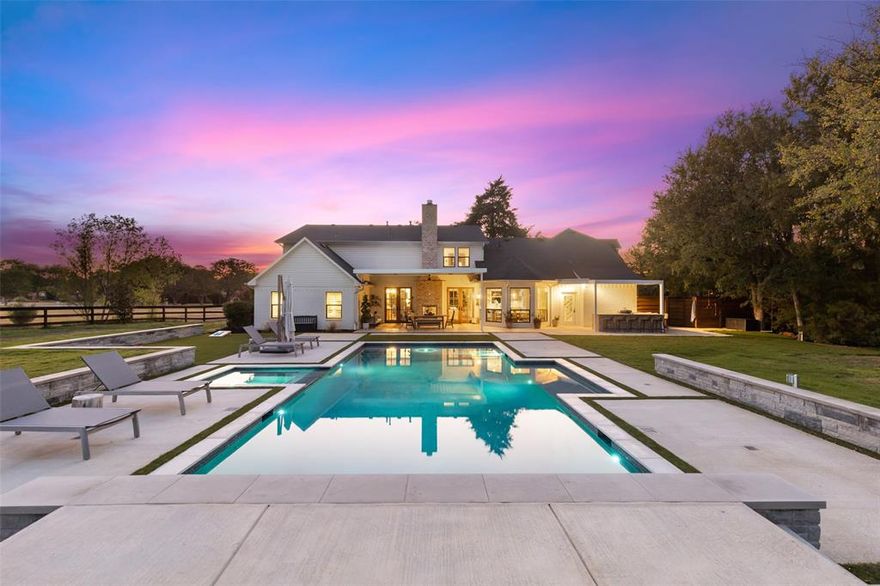 Leave the Hustle & Bustle Behind for a Little Piece of Heaven on Earth. Rare Find. 1.5 Acres of Wide Open Spaces with No HOA. Carroll ISD. Every Inch of this Home has been Meticulously Renovated w Quality, Lifestyle & Entertaining in Mind. NEW Claffey Diving Pool. Large Rooms, Tons of Storage & Amazing Floor Plan. Open Concept, Large Island, Farm Sink, Coffee Bar, La Cornue Gas Range, Additional SS Oven & Microwave. Spacious Mudroom off the Kitchen, Dedicated Pool Bath and Laundry Room w Sink, Utility Closet, Refrigerator & Exterior Access. All Bathrooms have been Renovated. Upstairs Offers 3 Bedrooms, 2 Bathroom (One is Jack & Jill). Outdoor Living Space, Outdoor Kitchen with Evo, SS Storage, Fridge & Spacious Bar Top Seating. Stacked Stone Fire Pit, Hot & Cold Outdoor Shower, Organic Gardens and Zipline. 11 Minutes to DFW. 5 Minutes to Southlake Town Sq. A Bike Ride to Tennis Courts, Outdoor Track, 4 Min Bike Ride to North Park. *Property goes beyond the Fence Line.