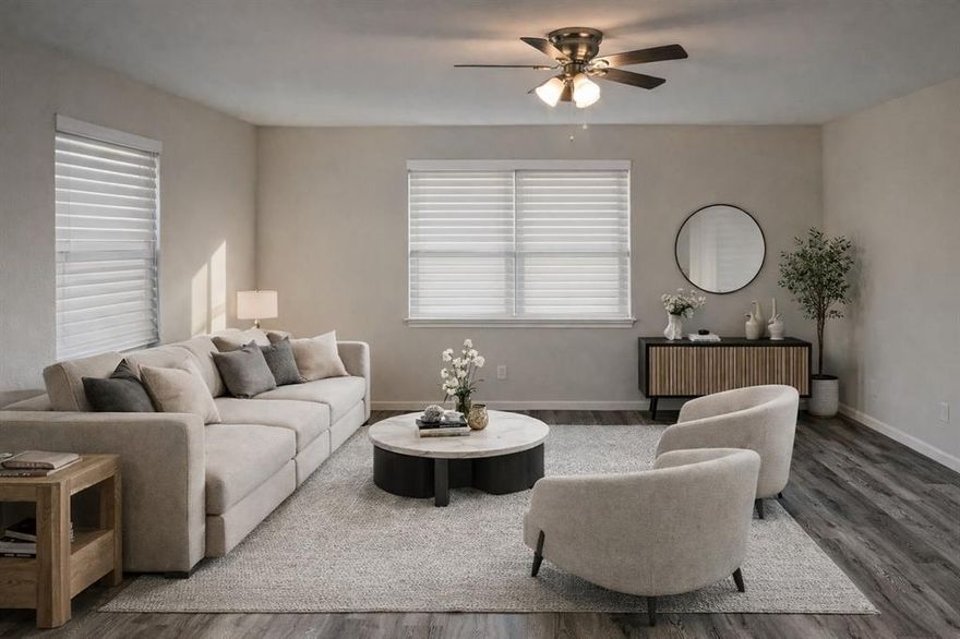 For Rent: 3 bedrooms 2 full bath Home in Casa View. Charming and updated home in Casa View featuring an open-concept floor plan, luxury plank vinyl flooring throughout, and a dedicated laundry room. Enjoy outdoor living with a new backyard deck in a spacious backyard, plus a front covered deck for relaxing. Includes a carport for convenient parking as well as a garage. Great location near shopping, dining, and parks! Schedule your showing today and welcome home!

*** Esta casa de 3 recamaras 2b, un carport y garage esta lista para rentar. Haga su cita hoy y bienvenido
House will be move in ready by Wednesday.