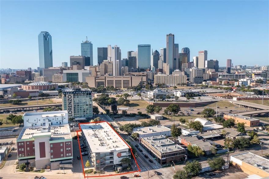 Coming soon! Discover elevated urban living —where style meets convenience in the heart of Dallas. This loft-style 1-bedroom, 1-bath condo offers an open-concept layout with clean lines, contemporary finishes, and vibrant city energy. The kitchen stands out with striking green onyx countertops, stainless steel appliances, and seamless flow into the living and dining areas—perfect for entertaining or relaxing after a long day. Enjoy bed room area with a spacious walk-in closet, a full-size washer and dryer in a separate utility room, and a bathroom featuring a great tub for ultimate comfort. Step outside to your private balcony for fresh air and views. All appliances and mounted flat-screen TV convey, making this home truly move-in ready. Located in Buzz Lofts, just minutes from The Cedars and downtown, with secured garage parking and easy access to the DART Station—this is city living at its finest.