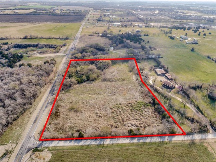 Prime 8.06-acre commercial-zoned property located at 949 E Sunset Blvd in the rapidly growing city of Celina, TX. Ideally situated just minutes from Preston Road, one of the area’s major growth corridors, this rare tract offers excellent visibility and convenient access to surrounding residential and commercial developments. The property is commercially zoned and served by city water and sewer, making it well-suited for retail, office, mixed-use, or service-related development. The site also features valuable road frontage on both E Sunset Blvd and KC Robinson Lane, providing strong accessibility and development flexibility. Surrounded by rapid expansion and new communities, this property presents a rare opportunity to secure a large commercial parcel in one of North Texas’s fastest-growing markets.