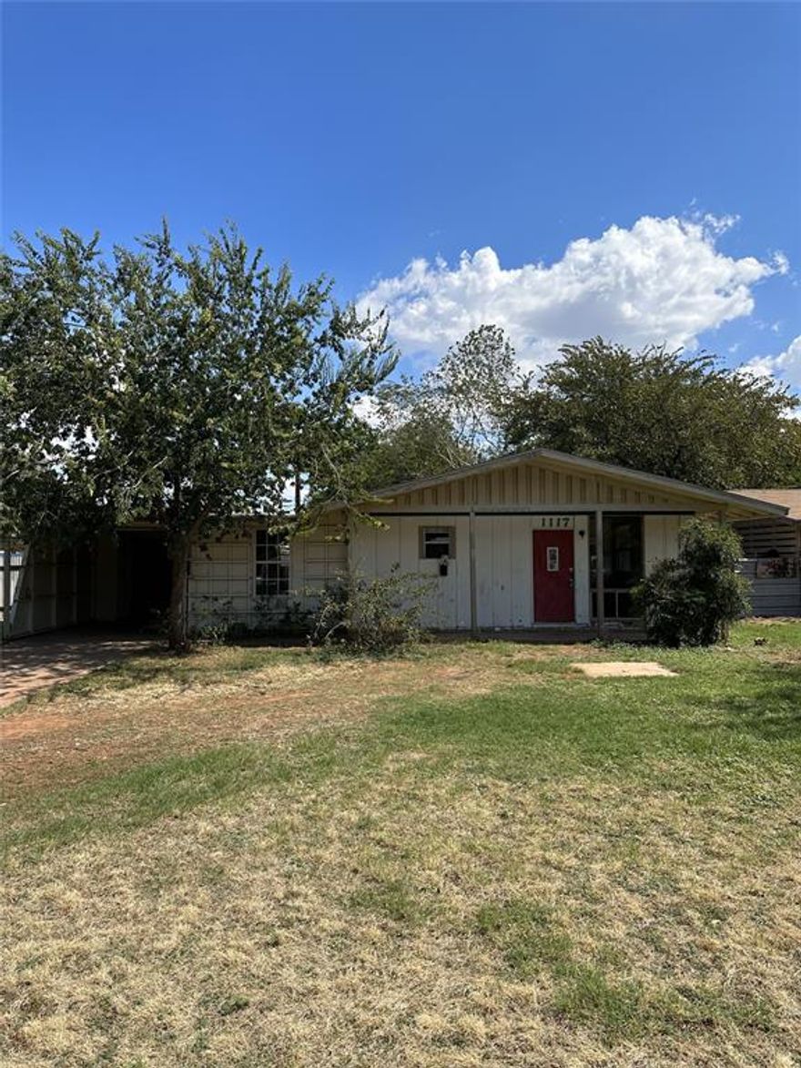 Owner Financing Available with Large Down for Well Deserving Buyer. Discover Untapped Potential in This 3-Bedroom, 1-Bath Single-Family Residence, Centrally Located in Abilene. Though in Need of Cosmetic Repairs, This Home Offers an Excellent Opportunity For Those With A Vision. Perfectly Situated Near Colleges, it's an Investor's Dream Come True! Benefit From The Added Advantage of Seller Financing Options. Don't Miss Out on This Hidden Gem; Bring Your Creative Touch and Transform it into a Masterpiece! Ideal For Rentals or a Personal Touch-Up Project. Secure Your Investment in a Promising Location Today.