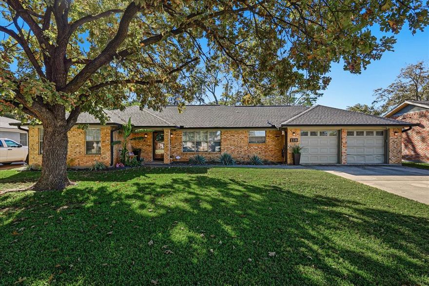 Situated on one of the largest lots in the highly desirable Heritage Square neighborhood, this beautifully maintained ranch-style home offers rare flexibility with four covered parking spaces, including a two-car attached garage, a 24x32 workshop with alley access, and a separate she-shed. The oversized backyard provides exceptional space for hobbies, storage, entertaining, or additional work-from-home needs. Inside, the single-story home features an open, functional layout with hardwood floors, a vaulted family room with a cozy fireplace, and abundant natural light. The open kitchen offers generous counter space, matching wood flooring, and an oversized walk-in pantry, making it ideal for both daily living and entertaining. Fresh modern paint and updated stained cabinetry add a crisp, updated feel throughout. The spacious primary suite includes two walk-in closets and a tray ceiling for an added touch of elegance. Step outside to the large covered patio with a natural gas line for grilling, perfect for outdoor entertaining beneath mature shade trees. The beautifully landscaped yard includes a full sprinkler system for easy maintenance. Quietly nestled in a tree-lined community, this home offers a rare combination of space, functionality, and location.