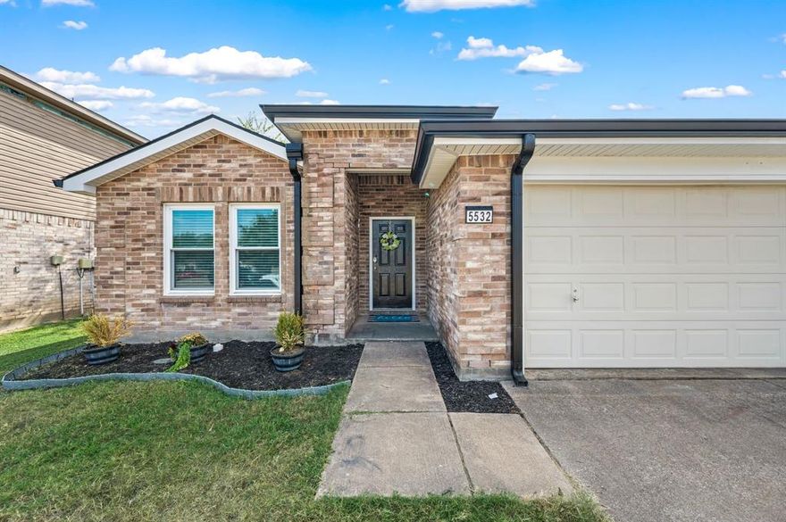 At 5532 Ventura Street in Fort Worth, the seller will pay off the solar panels in full at closing with a full-price offer, giving you instant value, built-in energy savings, and predictable monthly costs that protect you from rising electric rates. This beautifully maintained 3-bedroom, 2-bath single-story home in The Vineyards at Heritage and Keller ISD offers the perfect blend of comfort, convenience, and financial sense. Inside, you’ll find an open-concept living and dining area with updated finishes, minimal carpet, and a neutral design that makes it move-in ready and easy to personalize. Major improvements are already done—including the roof, windows, siding, gutters, and solar system—adding peace of mind and long-term efficiency. The spacious backyard provides room for pets, play, or a future garden, while the location puts you minutes from Alliance Town Center, H-E-B, Denton Hwy, and Heritage Trace Pkwy. Ideal for first-time buyers, downsizers, or investors looking for a smart, energy-efficient home with low-to-no electric bills, this property delivers the lifestyle, stability, and value today’s buyers are searching for.