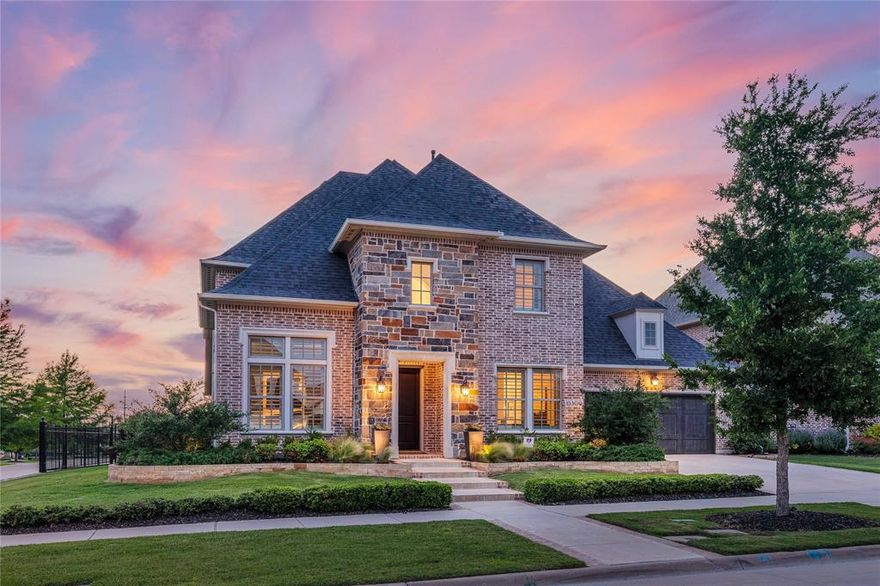 Experience luxury living in the heart of Frisco's prestigious guard-gated community of Newman Village. This exquisite 5-bedroom residence offers a perfect blend of elegance and functionality, with the primary suite and a guest suite conveniently located on the main level. Designed with entertaining in mind, the open floorplan is bathed in natural light, seamlessly connecting the living spaces.
The chef-inspired kitchen is a culinary dream, featuring a built-in refrigerator, gas cooktop, double ovens, and an expansive island that invites gatherings. A private office with custom built-in cabinetry and display shelving offers a quiet retreat for work or study. The primary suite is a serene retreat, boasting a spa-like ensuite bath and dual walk-in closets.
Upstairs, enjoy endless entertainment in the spacious game room and fully equipped media room, accompanied by three generously sized bedrooms, each with its own en-suite bathroom. Every detail in this home has been thoughtfully curated for comfort and style.
Don’t miss the hidden gem of this stunning home—the speakeasy-style bar tucked seamlessly into the dining room. With its rich finishes and moody ambiance, this unique feature adds a touch of sophistication and charm, perfect for evening cocktails or intimate gatherings.
The backyard is a true outdoor oasis, boasting a fully equipped grill area, cozy living area with fireplace, and a stunning pool and spa, all surrounded by meticulously designed landscaping. A 3-car tandem garage provides ample space for vehicles and storage.
Don't miss the opportunity to own this remarkable home in one of Frisco’s most sought-after neighborhoods.