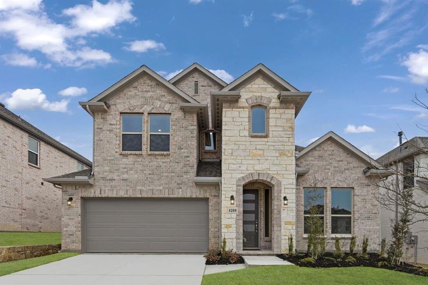 New Construction - Ready Now!  Built by Taylor Morrison, America's Most Trusted Homebuilder.  Welcome to the Bordeaux at 4208 Gladewater Avenue in Highland Lakes! This spacious home features an open concept kitchen, dining, and gathering area with access to a covered patio. A main-level guest suite, private study, and secluded primary suite with a spa-like bath offer flexible living. Upstairs, enjoy three bedrooms, two baths, a game room, and media room. Located in Highland Lakes, where amenities are complete and ready to enjoy, including a pool, fitness center, and trails. Zoned to top-rated Prosper ISD and with no MUD or PID taxes, it's a great place to call home. Space, style, and smart living, all in Highland Lakes. Additional Highlights Include: Downstairs bedroom and full bathroom in place of tandem garage, shower at downstairs secondary bath, extended primary suite, slide in tub at primary bath, study in place of flex, media room, and extended covered patio. MLS#21065743