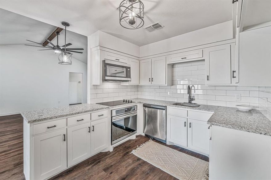 Beautifully renovated 4-bedroom, 2-bath home offering a true move-in-ready experience with upgrades from top to bottom. Inside and out, the home has been refreshed with new paint, new energy-efficient windows, and new flooring, including elegant wood laminate, modern tile, and plush carpeting.
The fully updated kitchen shines with new cabinets, granite countertops, new sinks and faucets, and brand-new appliances, creating a stylish and functional space for cooking and entertaining. Both bathrooms have been completely modernized with new vanities, granite counters, updated fixtures, and new toilets. Throughout the home, you’ll find new lighting fixtures and ceiling fans, providing a cohesive contemporary look.
A fantastic bonus to this property is the professionally converted garage, now a spacious finished room complete with its own closet. This versatile space is perfect as a game room, second living area, home office, workout room, or even an additional bedroom, offering endless possibilities to suit your lifestyle.
This property features a 2-year-old 30-year laminate roof and a 5-year-old AC unit for long-term comfort and efficiency. The spacious backyard includes a large storage building, perfect for hobbies, tools, or extra storage needs. Located in a highly desirable area, this home is walking distance to Bailey Park and just a quick bike ride to Old Town, offering easy access to recreation, dining, and community events. A beautifully updated home in an unbeatable location, this one has it all!