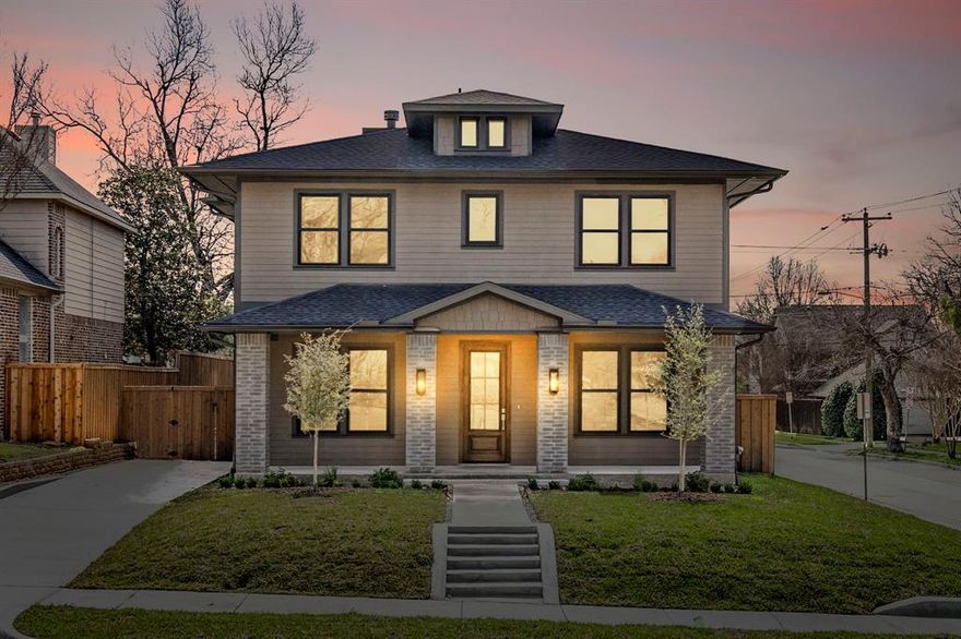 This home doesn’t follow trends, it’s ahead of them. With warm, muted grays, matte metals, and natural stone countertops, the finish out is flawless. Each minimalist fixture serves as a piece of art, thoughtfully placed throughout the home that feels both elevated yet instantly welcoming. It’s a soon to be complete build from Westrup Construction and his reputation is evident in every inch of this space. To say this home is for the discerning buyer is an understatement. The floorplan is exceptional, offering generous rooms, vaulted ceilings in the main living and accented tray ceilings in the rest of the home. The entire home feels open and airy and that’s literally by design. French doors with inset glass and floor to ceiling windows add to the spacious feel and allow plenty of natural light to stream into every room. Set on an impressive lot, a few blocks from Greenville Avenue, walking to dinner or an after dinner drink is always on the menu. Superb home, incredible location.