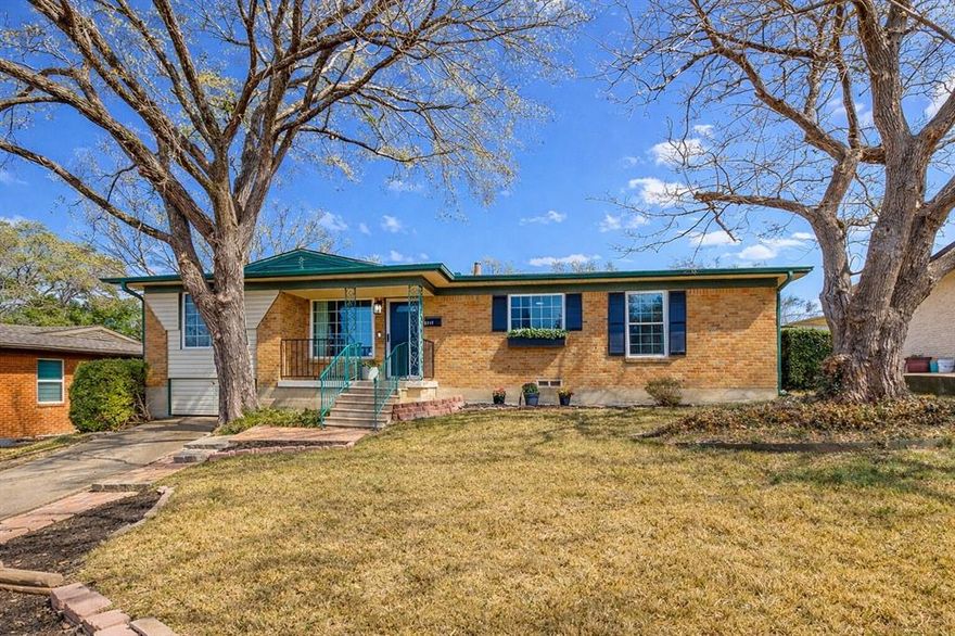 Step into this bright and charming home in the vibrant Forest Oaks neighborhood of East Dallas, where natural light fills every corner and creates a warm, welcoming feel throughout. The thoughtful layout offers three bedrooms and a full bath along the south end of the home, providing comfort and privacy. A spacious 19x10 flex room offers incredible versatility, allowing you to tailor the space to fit your lifestyle. Add a door to create a large split primary suite if desired. At the heart of the home, the expansive kitchen features abundant storage and countertop space for meal prep and serving, perfect for everyday living and entertaining alike. Improvements include adding R44 insulation in the attic for energy efficiency, replacing the dishwasher (2022) and microwave (2023), removing popcorn ceilings in the back bedrooms, painting the dining room and bathroom, replacing baseboards, adding crown molding in the kitchen (2026), and upgrading fans and light fixtures throughout. A large backyard serves as a blank canvas for your landscaping dreams, gardening projects, or outdoor living space. A rear carport provides the opportunity for covered parking. Enjoy being within walking distance to Saint Francis Park and just minutes from White Rock Lake, the Dallas Arboretum, and all the dining, shopping, and entertainment East Dallas has to offer. Zoned to highly ranked Alex Sanger Preparatory, known for its dual language program and middle school IB track, this home combines comfort, updates, and an unbeatable location!