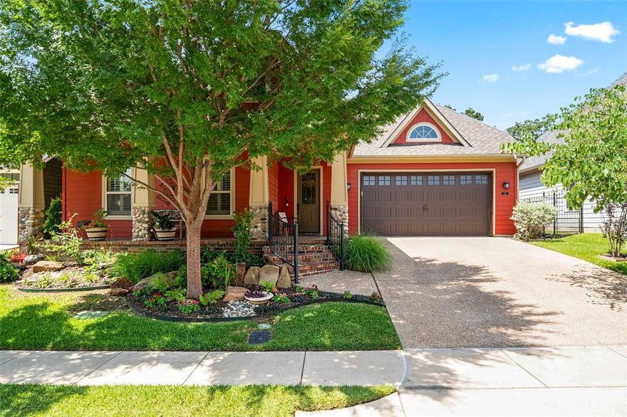 Charming Custom Craftsman in Argyle Town Village!  

Discover this beautifully crafted single-story home in the heart of Argyle Town Village, just a short walk to Hilltop Elementary in the top-rated Argyle ISD. Custom built in 2011 by Noble Builders, this residence has been lovingly maintained by its original owners—an artistic couple who have infused the home with unique character and designer details throughout.

Step inside to find a spacious open-concept floor plan featuring arched walkways, hand-scraped hardwood floors, and a cozy living area with built-in shelving, a custom fireplace mantle, and handmade tile accents. The thoughtfully designed kitchen offers abundant storage with pull-out drawers, a large island, and elegant glass-front cabinets—perfect for both everyday living and entertaining.

Host memorable family dinners in the oversized dining area, then unwind on the screened-in back porch or chat with neighbors from the welcoming, covered front porch. The peaceful, friendly community offers the ideal backdrop for both relaxation and connection.

Virtually staged photos provide inspiration, but the true charm is best experienced in person. With its fantastic layout, exceptional location, and warm neighborhood vibe, this home is ready to become your own.

Don’t miss this rare opportunity—schedule your showing today!