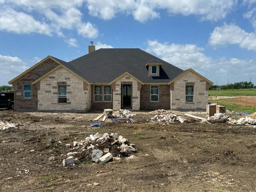 Estimated July 2026 completion date! Ask us about our Trade In Trade Up program, we can buy your home! We are excited to introduce a brand new floor plan called the Salado! The entry is open to a bright flex Room on the right. The private owner's suite is separate from bedrooms 2 through 4. The owner's suite is complete by including a garden tub, separate shower, private commode, walk in closet, and dual, separate vanities. Adjacent to the owner's suite is the large living room with a fireplace option and open to the spacious island kitchen.