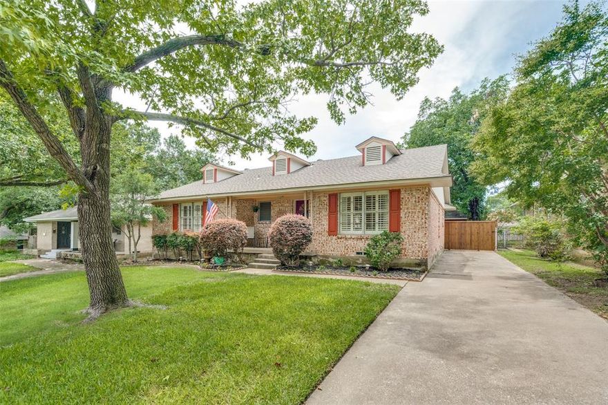 Adorable 1959 pier & beam home situated on a quiet street between two Dixon Branch creeks in popular Lochwood neighborhood, a recent DBEST neighborhood! Hardwood floors and a desirable floor plan. This home boasts two spacious living areas with one having flexibility for dining or office, a large guest bathroom, and a fully remodeled primary bath! 2022 Lennox HVAC, 2020 new electrical panel, 2019 Roof & fence, water heater 2015, & equipped with Tesla solar panels. Inviting backyard area with stone patio, pergola, lawn space, and entertaining deck. Just a short walk to gorgeous Lochwood Park, & just steps from some of the best greenbelts in East Dallas. Lochwood Park has a covered playground, walking trails, tennis courts, pickleball courts, basketball court & a party patio. 5 minute drive to White Rock Lake, the Arboretum, & Casa Linda shopping center.