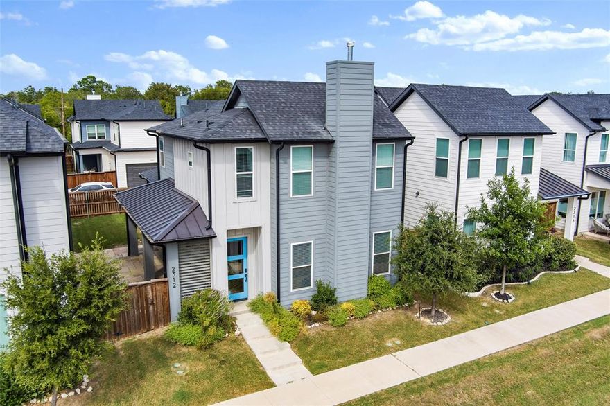 What a view!! Discover your dream home at 2312 Scenic Bluff Drive, a true gem in Fort Worth’s Scenic Village. This meticulously crafted 3-bedroom, 2.5-bath, 2,033 sq ft home, built in 2019, combines modern elegance with timeless design. Nestled near the Trinity River, it offers stunning views of downtown Fort Worth, providing an ever-changing urban backdrop. Inside, an open-concept layout is filled with natural light, featuring elegant craftsman trim, sleek modern finishes, and a gourmet kitchen with white quartz countertops, and a large patio for entertaining. Thoughtful design and high-quality finishes create a bright, airy, and functional living space perfect for both entertaining and everyday life. Low-maintenance living, with front yard mowing covered by the HOA, gives you more time to enjoy nearby Riverside Park, the Riverside Arts District, and all that downtown Fort Worth has to offer. Conveniently located with easy access to major highways, this home provides the perfect balance of city energy and serene outdoor spaces, making it a true sanctuary in the heart of Fort Worth.