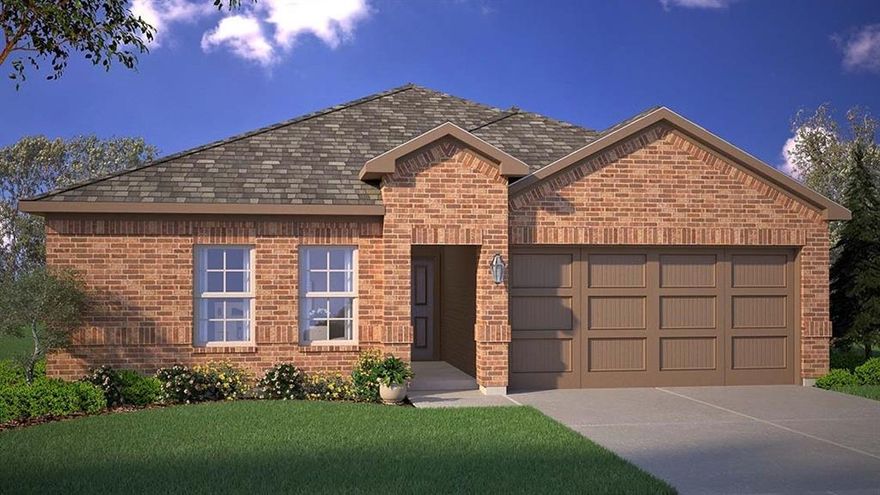 Available for a Quick Move-in!! Stunning new D.R. Horton home in The Canyons community located in Keene and Keene ISD! Complete and Move-In Ready! This beautifully designed single-story Tupelo floorplan, Elevation C, offers 3 bedrooms, 2 bathrooms, and a 2-car garage with an open-concept layout that connects the family room, dining area, and kitchen to create a warm and functional living space. The kitchen features quartz countertops, 36” upper cabinets, stainless steel appliances, gas range, stainless steel drop-in sink, a center island, and a walk-in pantry, providing the perfect setup for both daily routines and entertaining. The private primary suite includes an en-suite bath with dual quartz vanities, an oversized shower, and a walk-in closet located off the bathroom. Luxury vinyl plank flooring is installed throughout all main areas and wet zones, and quartz vanity tops are also featured in the secondary bathroom for a consistent upgraded finish. Built with energy-efficient construction and equipped with America’s Smart Home Technology, this home also includes exterior features such as a covered back patio, full sod, sprinkler system, privacy fencing, and landscaping. Located just off Hwy 67, this community enjoys a prime position with convenient access to major attractions such as shopping centers, businesses, and healthcare facilities.