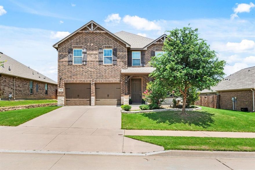 Room for everyone and every lifestyle. Set on one of the most desirable streets in the neighborhood, this standout home in Fairways of Champion Circle delivers exceptional curb appeal, thoughtful design, and an unbeatable location. Located in a Golf Course community, with 5 spacious bedrooms plus a dedicated home office on the main floor, the layout easily adapts to working from home, hosting guests, or creating the spaces you’ve always envisioned. Upstairs, a large second living area, four additional bedrooms, and a bonus flex room offer endless possibilities including a media room, oversized office, playroom, or hobby space. Step outside to a generous backyard, ideal for outdoor dining, play, or simply enjoying the Texas sunshine. Bring your golf cart and cruise over to Champions Circle Golf Club or BigShots Golf for weekend fun. And with Tanger Outlets, dining, and major highways just minutes away, you’re perfectly positioned for quick access to Alliance, Southlake, and the greater Metroplex.
Located in acclaimed Northwest ISD, this home is zoned for the newly built Hatfield Elementary, Pike Middle School, and the recently renovated Northwest High School. The community also features a pool and park, adding to the vibrant neighborhood lifestyle.
If you’re seeking space, convenience, one of the best curb appeal streets in the neighborhood, and a community that truly enhances everyday living, this home checks every box.