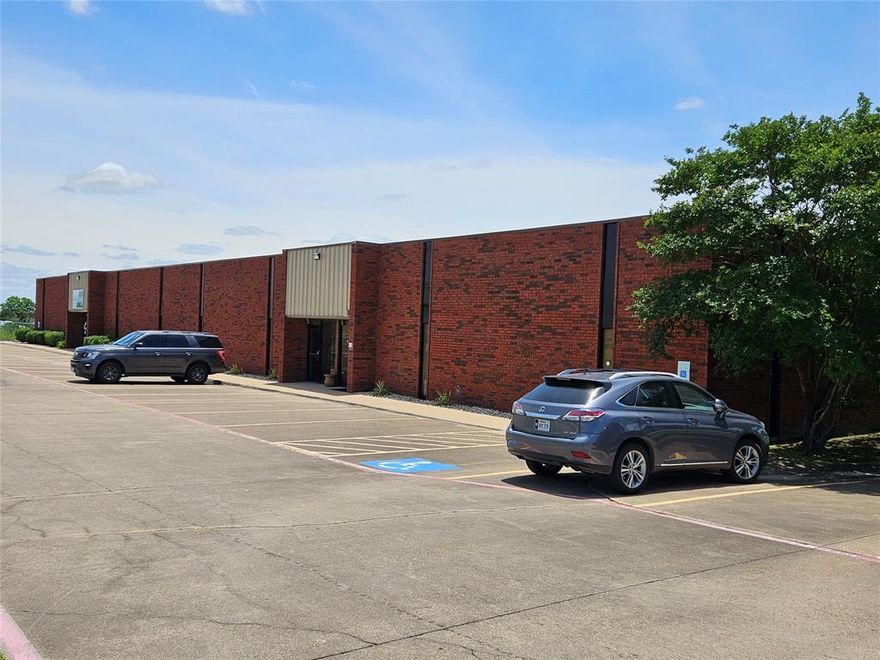 Prime flex space in Ennis with dock high access. There are two spaces, Suites A and B have 3000 sq feet each.  Suite B has an adjacent 780 sq feet of dry storage.  Options are 3000, 6000 or 6780 sq feet.