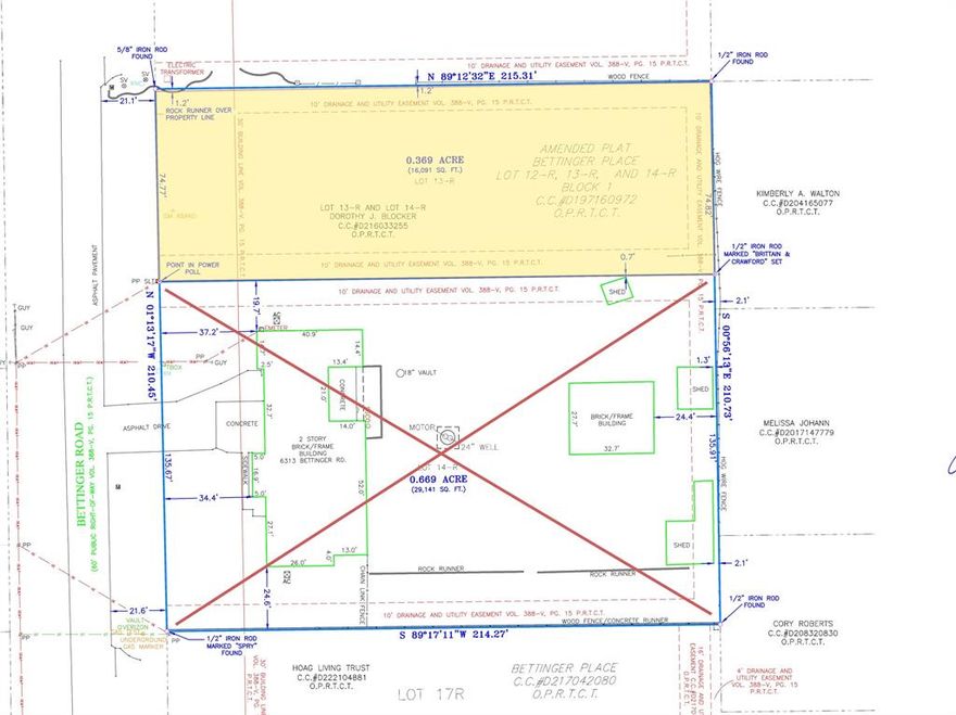THE HOME AND Lot 14R is for sale SEPARATELY but must close simultaneously with This vacate lot, lot 13R. Beautifully wooded building lot in North Colleyville. Bring you builder and design your dream home. NO HOA. The lot has city sewer and water, tap fee is required. The home and lot at lot 14R is available also, if a larger site is desired. Bettinger is an area of older homes but is quickly converting to large Colleyville Estate Homes.