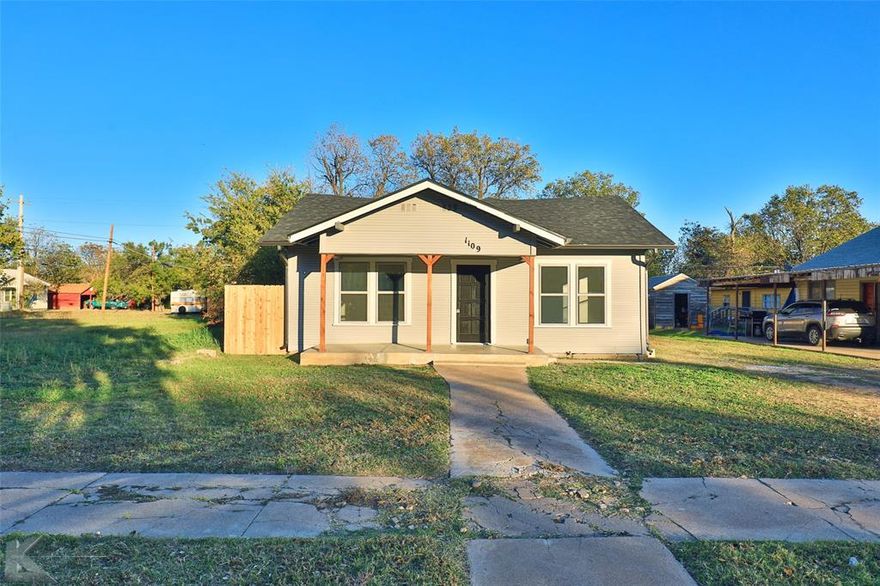 Owner Agent. Please contact Brad Zonker for all showings 325-260-8446. This home has been totally transformed while keeping some of the 1930's charm! Modern updates include, ALL NEW Cabinets, black pearl leathered granite, sinks, faucets, tile floors, stainless appliances, lights, interior and exterior paint, gutters, fans, hardware, and fence. Keeping the vintage charm, the original hardwood floors have been redone, claw foot tub was refinished, and the glass French doors were reinstalled. Updated windows, all new electrical wiring, panel box and some plumbing. Roof 2021. AC 2021.