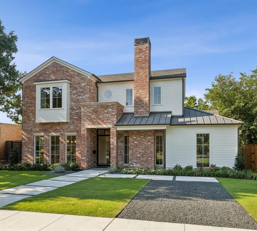 New construction designed by architect Todd Hamilton and built by D Home Best Builder Thomas Development + Construction. Designer touches and additional care to details can be seen throughout this 4 bedroom, 4.1 bath home. Handmade cement and marble tiles. Quartzite kitchen with banquette nook. Full-size prep pantry and walk through butler’s pantry. Formal dining room, a cozy parlor with fireplace, and a tucked away office space. Primary suite on first floor with marble bathroom. 3 bedrooms and 3 bathrooms upstairs as well as a large playroom with vaulted ceilings. Full size laundry rooms on each floor. Beautiful antique reclaimed bricks on the exterior. Rear entry garage with electronic gate. Concrete drive in back great for sport court. Additional off-street parking in the front. Contact agent for more details on the advanced building techniques and above and beyond care that this builder puts into all of their homes.