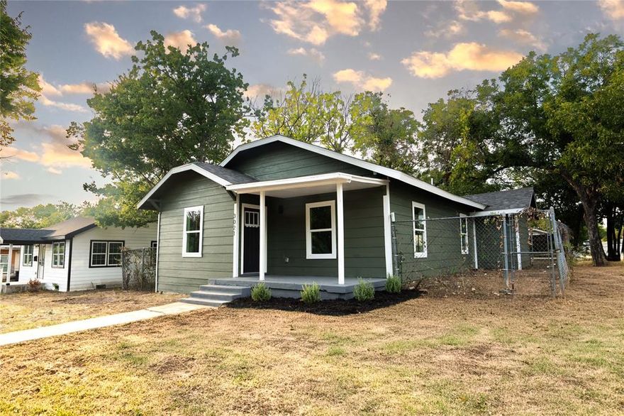 This corner lot 3-bedroom, 2-bath home in the heart of Fort Worth's Polytech neighborhood is move-in ready! Featuring a brand-new roof, energy-efficient windows, and updated electrical and plumbing systems, this home offers peace of mind for years to come. Step inside to find a spacious, open floor plan with modern finishes throughout. The stylish kitchen boasts new cabinetry, countertops, and stainless steel appliances, perfect for cooking and entertaining. Each bathroom has been thoughtfully updated with contemporary fixtures and finishes. Close to Texas Wesleyan University and just a short drive from downtown, the area offers a vibrant community atmosphere with growing amenities and easy access to major highways.