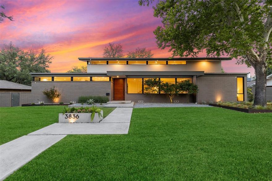 MULTIPLE OFFERS - FINAL & BEST BY WED, JULY 27 BY 11AM - MODERN PERFECTION with an exceptional floorplan, expansive back covered patio and 2nd level terrace overlooking the stunning pool and the low maintenance turf backyard. Home was extensively renovated in 2019, positioned on a 123 x 130 lot and assigned to Withers Elementary School. Upon entry through the oversized custom pivot front door, the interior detail does not disappoint . . . floating thick wood thread staircase; large spacious dining; open kitchen & living area with fantastic views of backyard and patio and pool; custom island kitchen with waterfall countertops and a hidden pantry through the cabinets; glamorous 1st floor master suite with spa bath and custom walk-in closet; master area also have gym (flex space that could be office); 1st floor guest suite with adjacent 2nd living; and the 2nd floor offers a 3rd living area and 3 additional guest bedrooms (all with access to the 2nd level unfinished terrace).