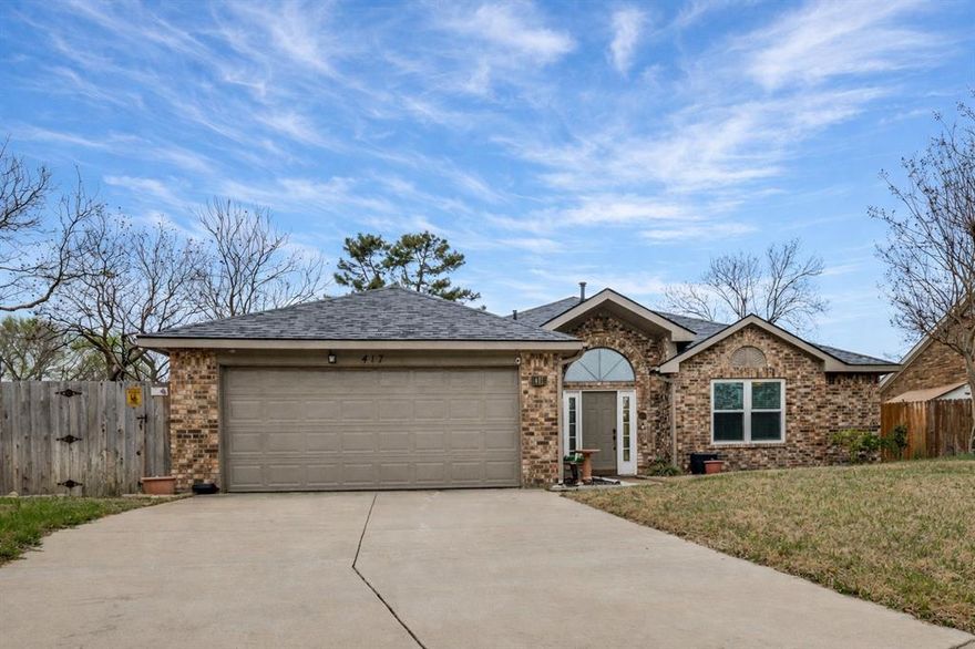 Splash into summer with your own private backyard retreat featuring a gorgeous gunite swimming pool with rock waterfall — perfect for relaxing or entertaining. Major updates provide peace of mind, including a new roof and newly framed chimney (2024), new pool pump (2025), double-hung insulated windows (2020), and a new water heater.

Inside, you’ll love the dynamite floor plan with beautiful hardwood floors, fresh interior paint, and elegant formal living and dining spaces complete with built-ins. The inviting family room offers a cozy gas fireplace, while the eat-in kitchen includes a microwave and plenty of space for gathering.

The spacious primary suite features a luxurious bath with separate shower and garden tub. Situated on a super cul-de-sac lot, the property also includes a large storage building for added convenience.

Move-in ready—this home truly has it all! Welcome Home!