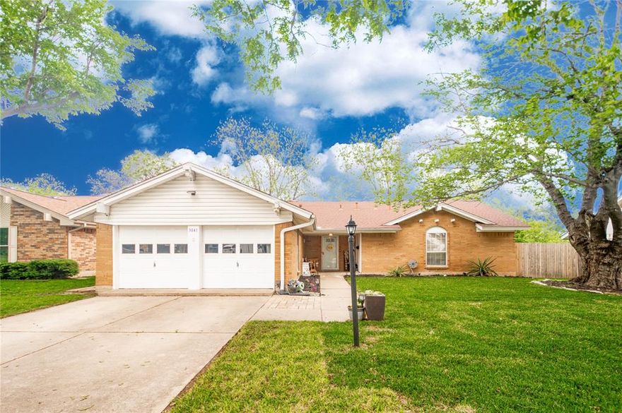 Welcome to 3041 Portales Drive in Fort Worth, Texas—a beautifully updated home offering comfort, character, and over $51,000 in thoughtful upgrades. From the moment you arrive, you’ll notice the great curb appeal, enhanced by freshly added sod and new landscaping that create a warm and inviting first impression. Inside, the home features new luxury vinyl plank flooring throughout and an abundance of storage, making everyday living both stylish and functional. The living room and primary suite are highlighted by stunning exposed beams that add unique character and charm, while the fully updated primary bathroom and an additional freshly renovated bathroom showcase modern finishes and attention to detail. Major system updates provide peace of mind, including a new AC installed in October 2024, a new water heater in October 2025, and a brand-new fence added in April 2025. Step outside to a large backyard featuring a tiered layout, perfect for entertaining or relaxing, along with a patio that has been freshly painted for a clean, updated feel. Complete with a spacious two-car garage and located in a great neighborhood with a convenient location, this home blends upgrades, style, and everyday livability into one incredible opportunity.